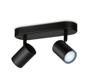 Philips Lighting IMAGEO WiZ Spots 2x5W B 27-65K TW 871951455183100 LED-plafondlamp LED 10 W Zwart