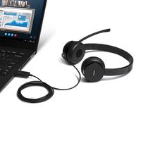 Lenovo 4XD0X88524 hoofdtelefoon/headset Hoofdband Zwart - thumbnail