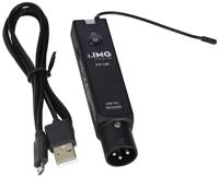 IMG STAGELINE FLY-16R 16-kanaals PA audio draadloze ontvanger voor analoge draadloze overdracht van lijnaudiosignalen in PA-systemen, draadloze ontvanger met UHF-PLL-technologie, zwart