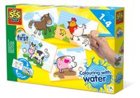 SES Kleuren met water boerderijdieren