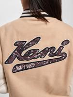 Karl Kani / Baseball jack Retro Patch Block College in beige