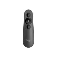 Logitech R500s Bluetooth- en USB-laserpresenter/presentatieklikker (klasse 1-laser) - universele compatibiliteit, bereik van 20 m, slimme batterij met levensduur van 12 maanden - Donkergrijs