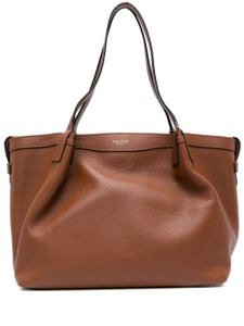 Serapian petit sac cabas Secret en cuir - Marron