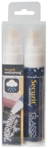 Securit Waterproof krijtmarker large wit, blister met 2 stuks