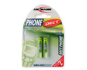 Ansmann DECT maxE HR03 Oplaadbare AAA batterij (potlood) NiMH 550 mAh 1.2 V 2 stuk(s)