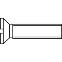 TOOLCRAFT 889699 Verzonken schroeven M1 6 mm Sleuf DIN 963 Staal Verzinkt 1 stuk(s)