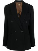 Maurizio Miri blazer en laine à boutonnière croisée - Noir