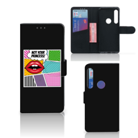 Motorola One Action Wallet Case met Pasjes Popart Princess