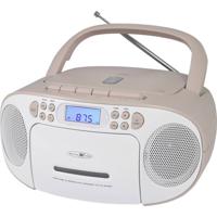 Reflexion RCR2260PK Radio/CD-speler VHF (FM) AUX, CD, Cassette Pink, Wit - thumbnail