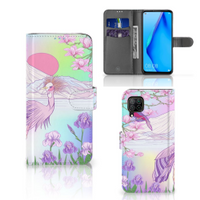 Huawei P40 Lite Telefoonhoesje met Pasjes Bird - thumbnail