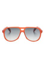 Cutler & Gross lunettes de soleil à monture pilote - Orange - thumbnail