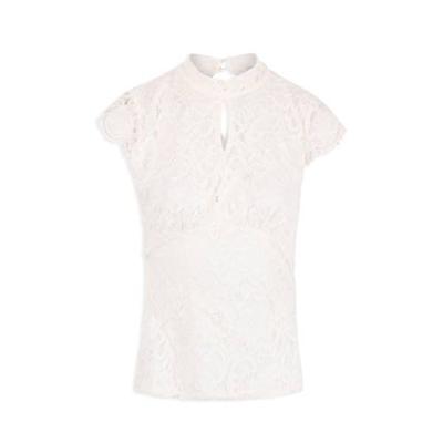 Morgan kanten top ecru