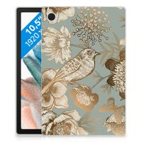 Siliconen Hoesje voor Samsung Galaxy Tab A8 2021/2022 Vintage Bird Flowers - thumbnail