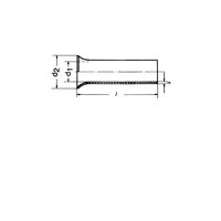 Klauke 7412V Adereindhulzen 4 mm² Zilver 1000 stuk(s) - thumbnail