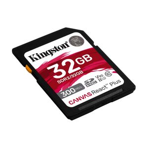 Kingston 32 GB Canvas React Plus UHS-II U3 V90 SDHC Full HD/4K/8K