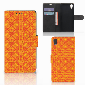 Sony Xperia XA1 Telefoon Hoesje Batik Oranje