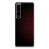 Sony Xperia 1 IV TPU bumper Geruit Rood