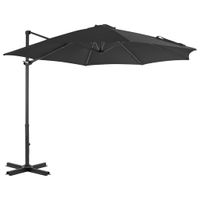 Zweefparasol met aluminium paal 300 cm antraciet