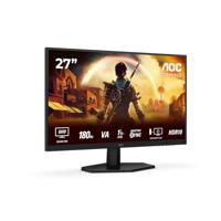 AOC Gaming Q27G42XNE - 27 inch Quad HD-monitor, 180 Hz, 1 ms, FreeSync Prem., HDR10 (2560 x 1440, 2 x HDMI 2.0, 1 x DisplayPort 1.4) zwart