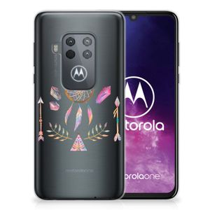 Motorola One Zoom Telefoonhoesje met Naam Boho Dreamcatcher