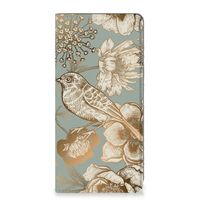 Smart Cover voor Xiaomi Redmi Note 10 Pro Vintage Bird Flowers