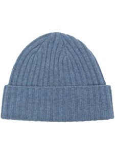 N.Peal bonnet nervuré en maille épaisse - Bleu