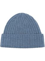 N.Peal bonnet nervuré en maille épaisse - Bleu - thumbnail