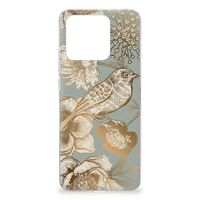 TPU Case voor Xiaomi Redmi 10C Vintage Bird Flowers - thumbnail