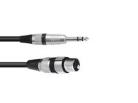 OMNITRONIC Adaptercable XLR(F)/Jack stereo 0.9m bk - thumbnail