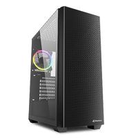 Sharkoon VS9 RGB Midi ATX PC behuizing, zwart
