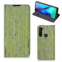 Motorola Moto G Pro Book Wallet Case Green Wood - thumbnail