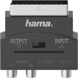 Hama S-Video / Cinch AV Adapter [1x S-video bus - 3x Cinch-koppeling] Zwart