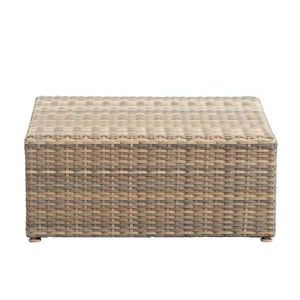 Le Sud tafel/hocker Dordogne - taupe - 72x72x30 cm - Leen Bakker