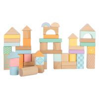 Small Foot Houten Bouwblokken Pastel, 50dlg.