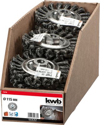 kwb 719736 AGGRESSO-FLEX ® schijfborstels, gezoomde HSS-staaldraad voor gebruik met haakse slijper 1 stuk(s)