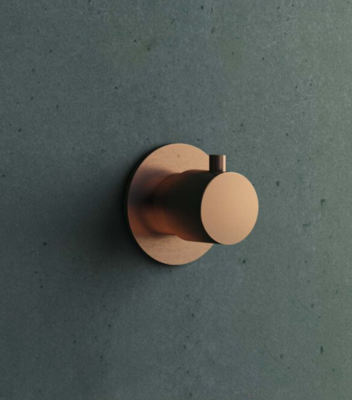 Hotbath Cobber afbouwdeel inbouwstopkraan korte hendel, verouderd ijzer