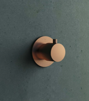 Hotbath Cobber afbouwdeel inbouwstopkraan korte hendel, verouderd ijzer