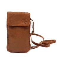 Bear Design Phone Bag Ahana Telefoontasje Cognac - thumbnail