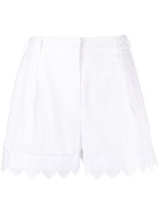 Simone Rocha short à détails en dentelle - Blanc