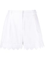 Simone Rocha short à détails en dentelle - Blanc - thumbnail