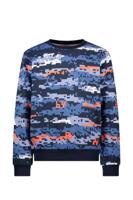 B.Nosy winter sweater jongens - blauw - Scott - print