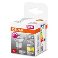 OSRAM 4058075433663 LED-lamp Energielabel F (A - G) GU10 Reflector 7 W = 80 W Warmwit (Ø x l) 50 mm x 52 mm 1 stuk(s) - thumbnail