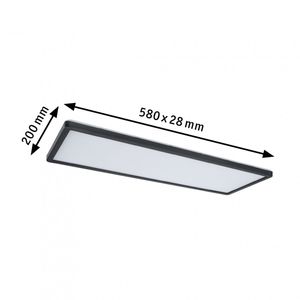 Paulmann Atria Shine 71003 LED-plafondlamp 22 W Warmwit Zwart