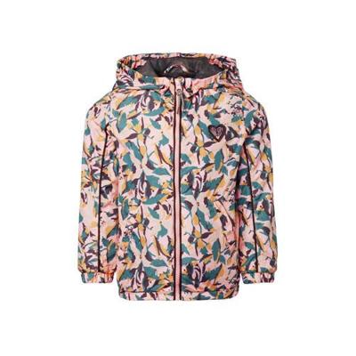 Noppies zomerjas Lakson met contrastbies en patches roze/groen Noppies zomerjas Lakson met contrastbies en patches roze/groen