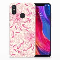 Xiaomi Mi 8 TPU Case Pink Flowers