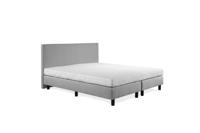 Beddenleeuw Boxspring Bed Nora - 80x200 - Incl. Hoofdbord + Matras - Grijs