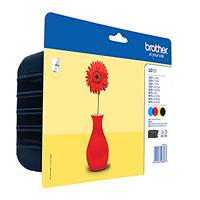 Originele Brother LC-121VALBP, voordeelverpakking met alle vier cartridges LC-121C, LC-121M, LC-121Y, LC-121BK