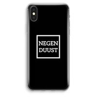 Negenduust black: iPhone XS Max Transparant Hoesje