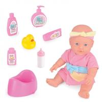 Toyrific Snuggles babypop badtijd Suzy 30 cm 7 delig roze