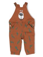 Stella McCartney Kids salopette à imprimé graphique - Marron